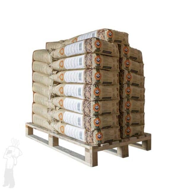 Badger Pellets | 450 kg | 30 zakken | halve pallet | 100% naaldhout (witte houtpellets) | ENplus A1 houtpellets