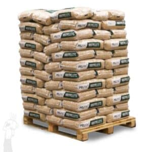 Pelfin houtpellets | ENplus A1 houtpellets | 1050 kg | 84 zakken op een volle pallet | 100% naaldhout (witte houtpellets)