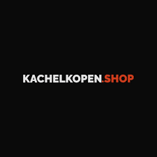 kachelkopen.shop-logo het logo van kachelkopen.show op een zwarte achtergrond