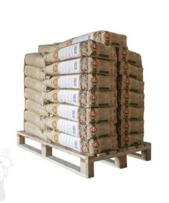 Halve pallet Badger Pellets | ENplus A1 houtpellets | 100% naaldhout (witte houtpellets) 450kg