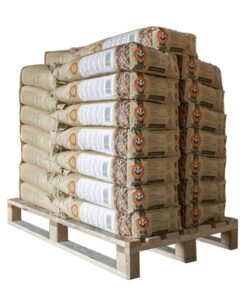 Halve pallet Badger Pellets | ENplus A1 houtpellets | 100% naaldhout (witte houtpellets) 450kg