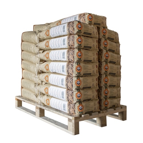 Halve pallet Badger Pellets | ENplus A1 houtpellets | 100% naaldhout (witte houtpellets) 450kg