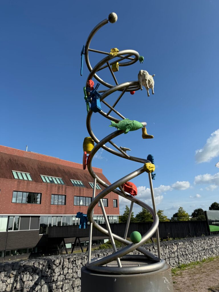 DNA-kunstwerk Olst-Wijhe in Wijhe, gemeente Olst-Wijhe